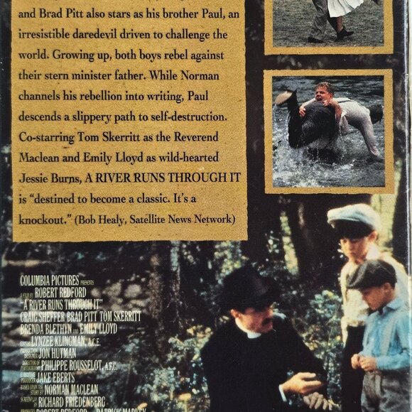 A River Runs Through It VHS Movie Robert Redford Directed Columbia Pictures Dram - Picture 5 of 16